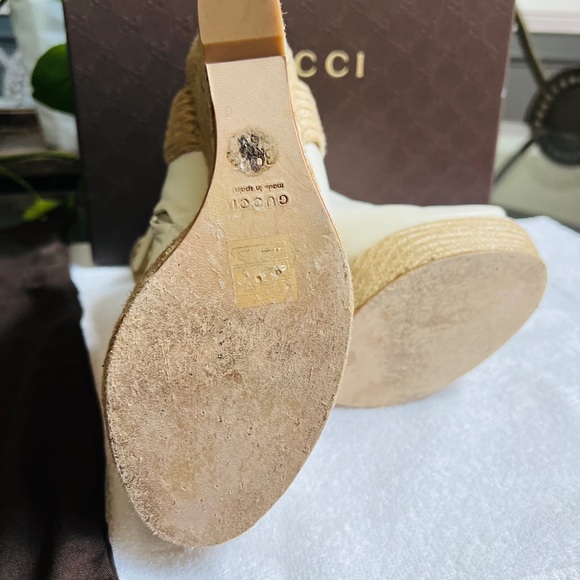 Off White Gucci Wedges - Picture 4 of 9